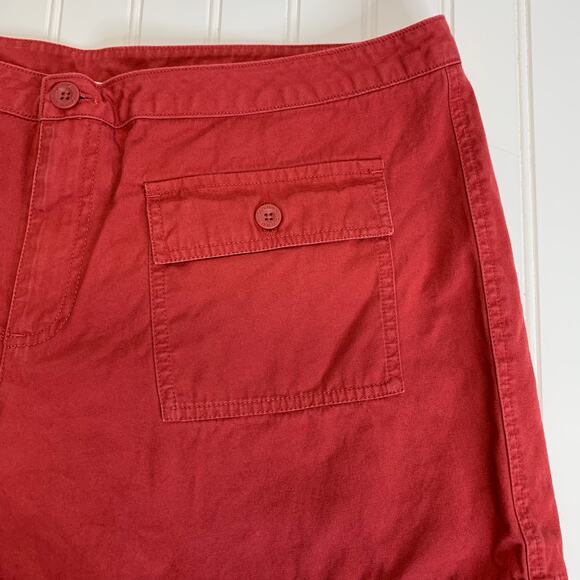 Old Navy Red Flat Front Sz 16 Cargo Shorts - Picture 2 of 4